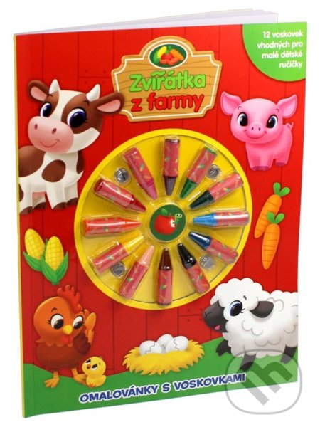 Zvířátka z farmy: Omalovánky s voskovkami - kniha z kategorie Omalovánky