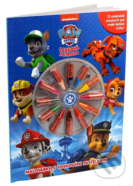 Labková patrola: Maľovanky s voskovkami - kniha z kategorie Omalovánky