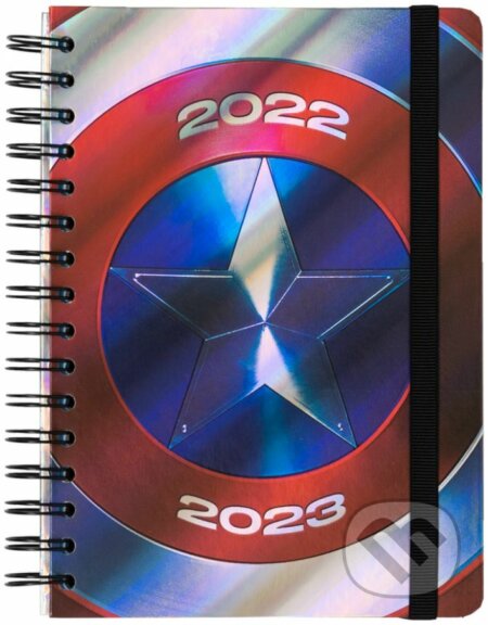 Plánovací týždenný školský diár A5 2022/2023 Marvel: Captain America, Captain America, 2022