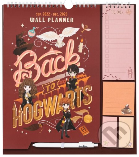 Nástenný plánovací kalendár 2022/2023 Harry Potter, Harry Potter, 2022