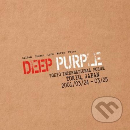 Deep Purple: Live In Tokyo 2001 - Deep Purple, Hudobné albumy, 2022