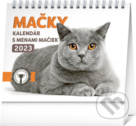 Stolový kalendár Mačky 2023, Presco Group, 2022