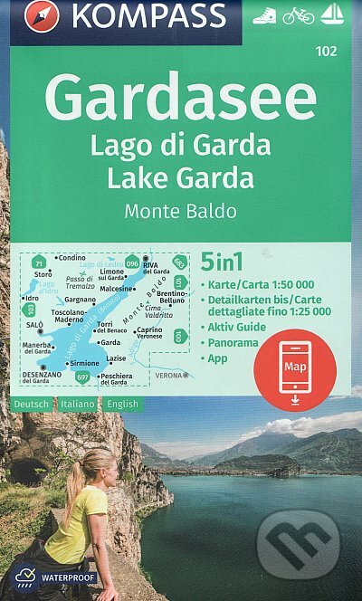 Gardasee/Lago di garda. Monte Baldo 102 NKO, Marco Polo, 2022