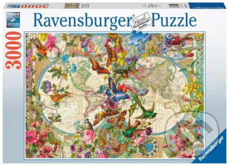 Motýlí mapa světa, Ravensburger, 2022