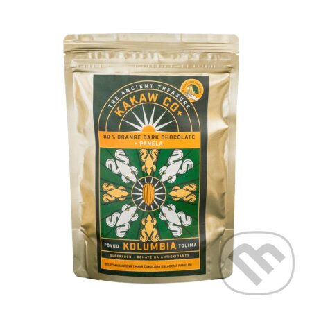 Tmavá pomarančová pomarančová čokoláda 80% (100 g)