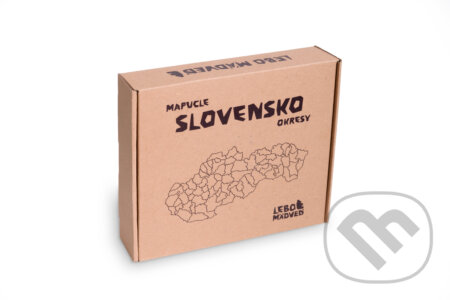 Mapucle Slovensko okresy (kartónová krabička) - puzzle z kategorie Mapy Evropy