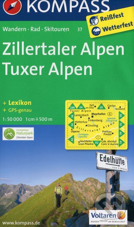 Zillertaler Alpen - Tuxer Alpen, Kompass, 2013
