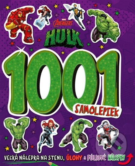 Marvel Avengers: Hulk 1001 samolepiek, Egmont SK, 2022