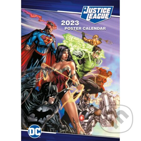 Kalendár DC Comics: Justice League 2023 - Plagáty, Pyramid International, 2022