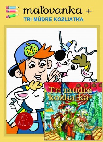 Tri múdre kozliatka (maľovanka + CD)