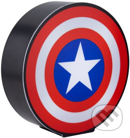 Stolná dekoratívna lampa Marvel: Štít Kapitána Ameriky (výška 16 cm), Captain America, 2022