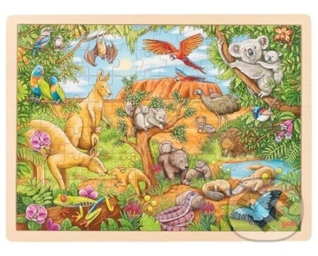 Australská zvířata (Dřevěné puzzle) - puzzle z kategorie Maxi dílky