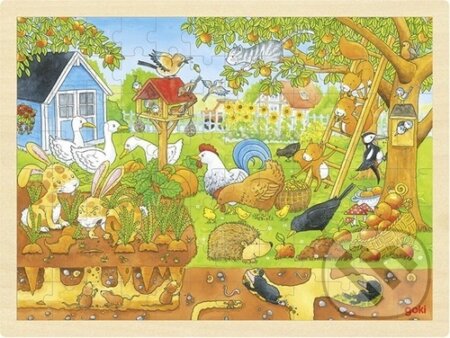 Zákoutí naší zahrady (Dřevěné puzzle) - puzzle z kategorie Maxi dílky
