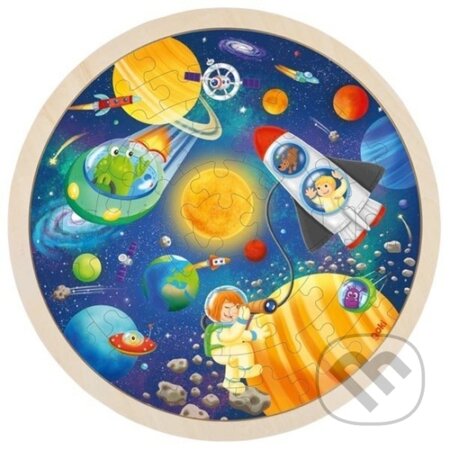 Vesmír (Dřevěné kulaté puzzle) - puzzle z kategorie Maxi dílky