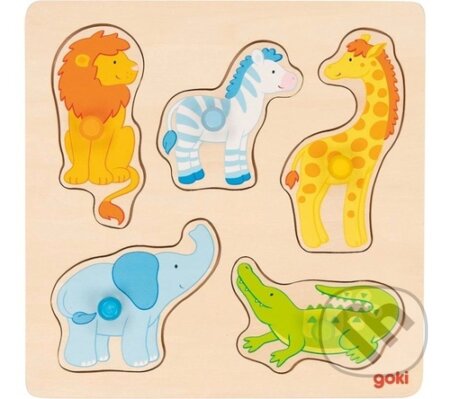 Safari (Dřevěná vkládačka) - puzzle z kategorie Dětské puzzle