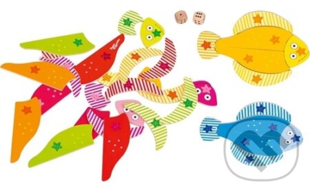 Puzzle hra s kostkami Veselý platýs - puzzle z kategorie Maxi dílky