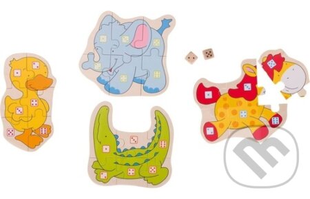 Puzzle hra s kostkami Zvířátka - puzzle z kategorie Maxi dílky