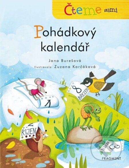 Čteme sami - Pohádkový kalendář - Jana Burešová, Zuzana Korčáková (ilustrácie), Nakladatelství Fragment, 2022