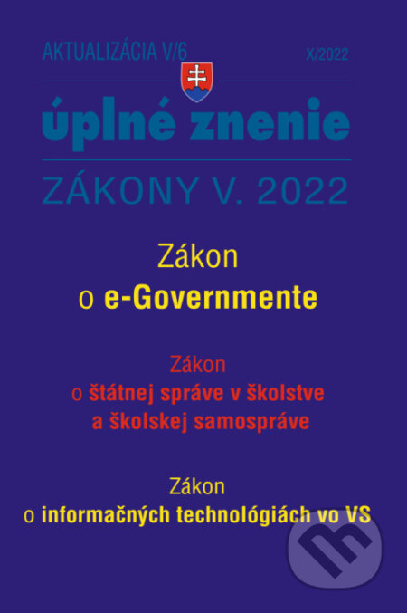 Aktualizácia V/6 / 2022 - štátna služba, Poradca s.r.o., 2022