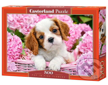 Pup in Pink Flowers, Castorland, 2022
