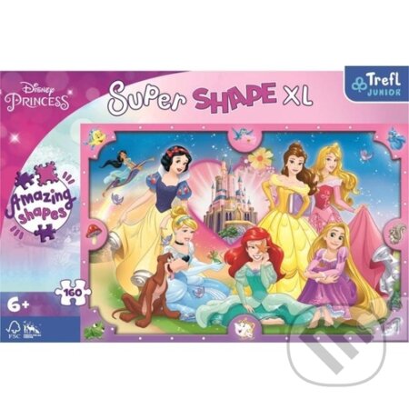 Super Shape XL Disney princezny (Růžový svět) - puzzle z kategorie Maxi dílky