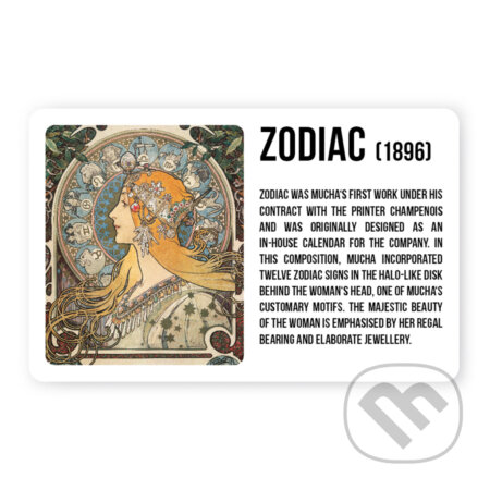Magnet Alfons Mucha - Zodiac, Presco Group, 2022