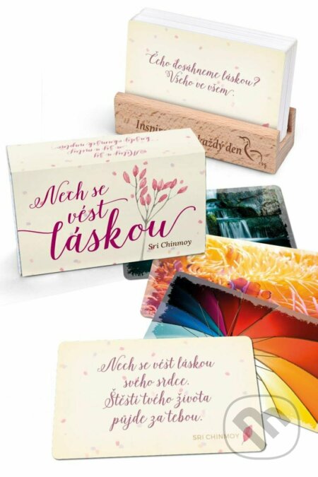 Nech se vést láskou - karty s dřevěným stojánkem - Sri Chinmoy - kniha z kategorie Aforismy