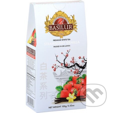 BASILUR White Tea Strawberry Vanilla 100g, Bio - Racio, 2022