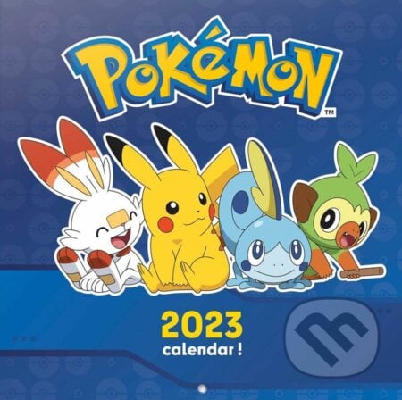 Oficiálny nástenný kalendár Pokémon 2023 s plagátom, Pokemon, 2022