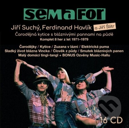 Semafor Komplet 1971-1979 (Čarodějná kytice s bláznivými pannami na půdě - 16CD) - audiokniha z kategorie Beletrie