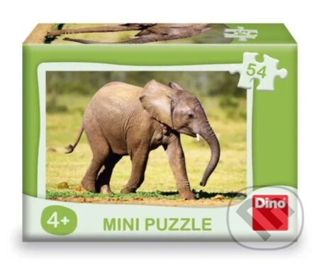 Zvířátka minipuzzle - slon, Dino