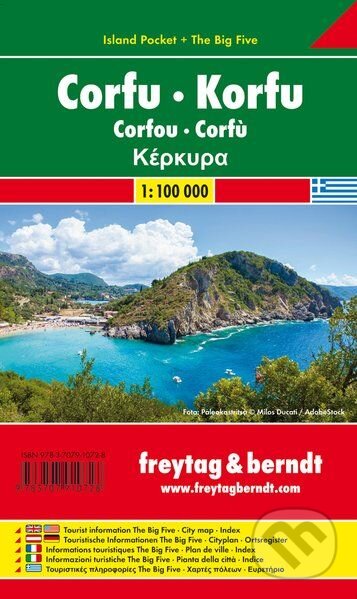 Corfu/Korfu 1:100 000, freytag&berndt, 2018