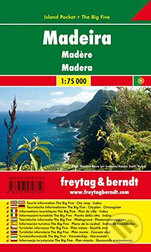 Madeira 1:75 000, freytag&berndt, 2015