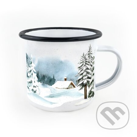 Smaltovaný hrnček Zima pod Chočom