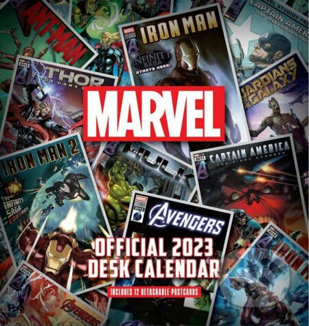 Oficiálny stolový kalendár 2023 Marvel superhrdinovia, Marvel, 2022