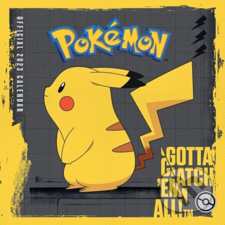Oficiálny nástenný kalendár 2023 Pokémoni - s plagátom, Pokemon, 2022