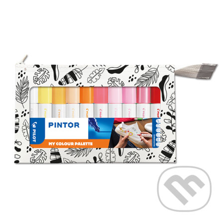 Sada 10 kusov akrylových popisovačov Pintor, (M) stredné, teplé odtiene