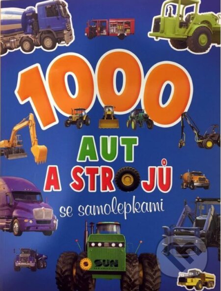 1000 aut a strojů se samolepkami - kniha z kategorie Samolepky