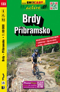 Brdy-Příbramsko 1:60T - cyklomapa, SHOCart