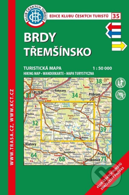 KČT 35 Brdy, Třemšinsko 1:50 000 / turistická mapa, Klub českých turistů, 2021