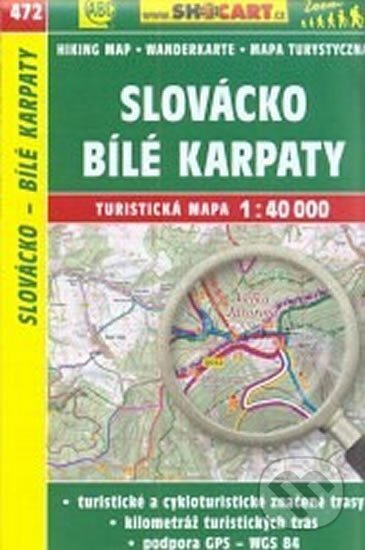 472 Slovácko, Bílé Karpaty 1:40.000/Cykloturistická mapa