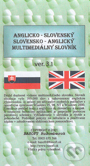 Anglicko-slovenský, slovensko-anglický multimediálny slovník - Kolektív autorov, Basoft Ružomberok, 2001