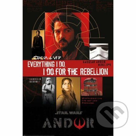 Plagát Star Wars: Andor - For The Rebellion, Pyramid International, 2022