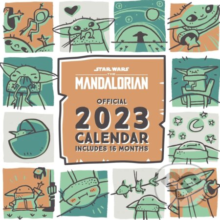 Kalendár Star Wars: The Mandalorian - Grogu 2023, Pyramid International, 2022