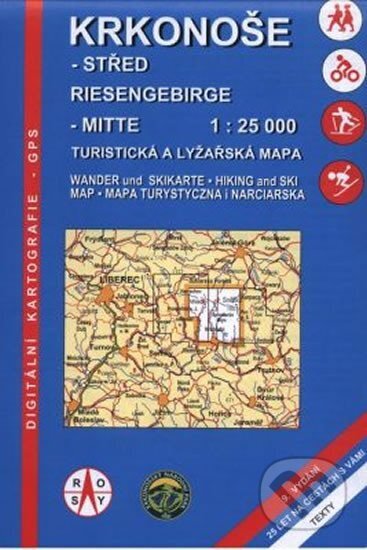 Krkonoše střed 1:25000 R, freytag&berndt, Česká televize