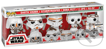 Funko POP Star Wars: Holiday Snowman - Darth Vader, Stormtrooper, Boba Fett, C-3PO, R2-D2 - 5 pack (exclusive special edition), Funko, 2022