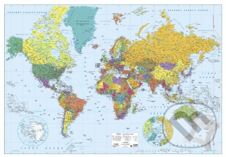 Svet - politická mapa 1:43,5 mil., BB Kart, 2022