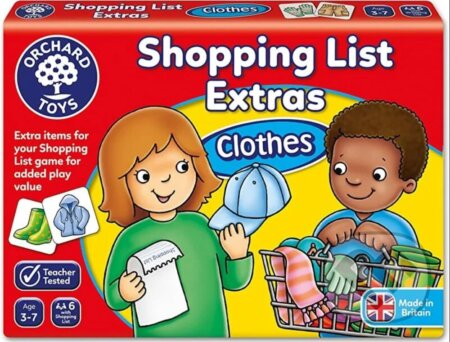 Shopping list - clothes (Nákupný zoznam - oblečenie), Orchard Toys, 2022