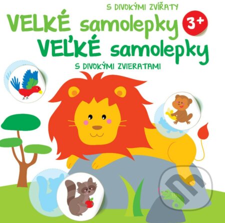 Velké samolepky s divokými zvířaty / Veľké samolepky s divokými zvieratami, YoYo Books, 2022