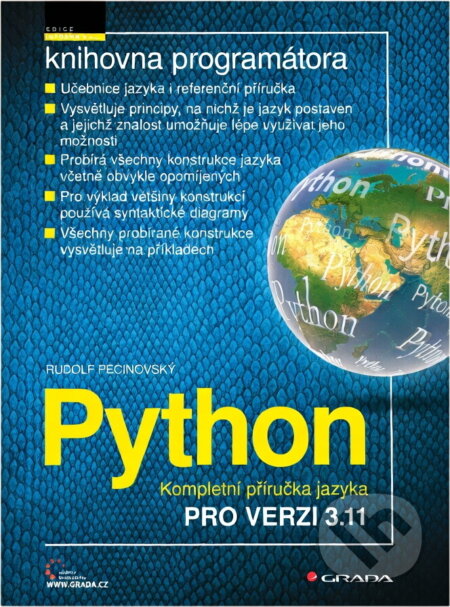 Kniha: Python, Kompletní příručka jazyka pro verzi 3.11 (). , 2022